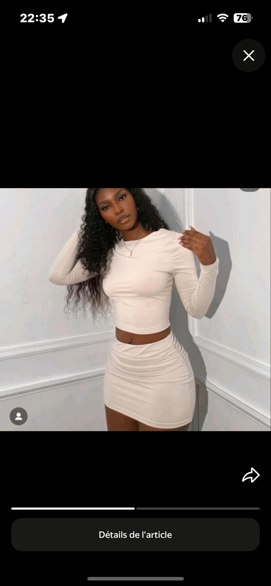 Robe moulante deux pièces