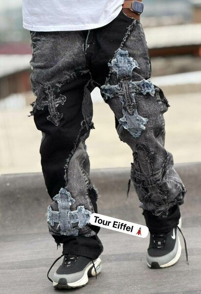 Jean décontracté style gothique