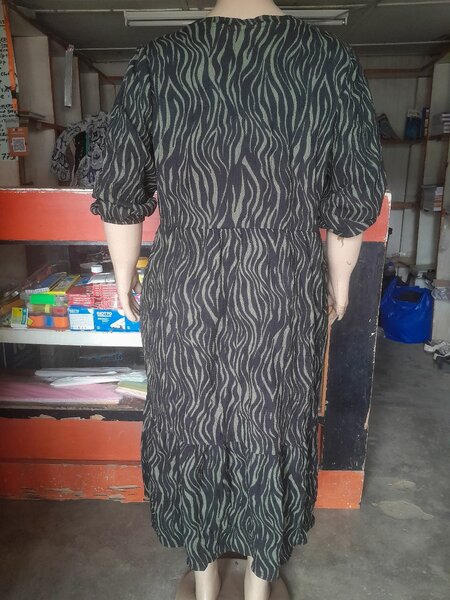 Belle robe tricot multicolore