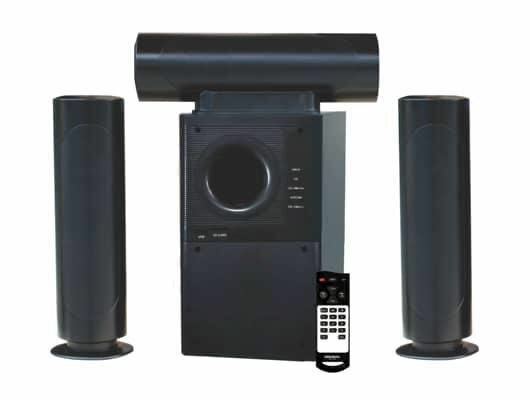 Système de haut-parleurs avec télécommande