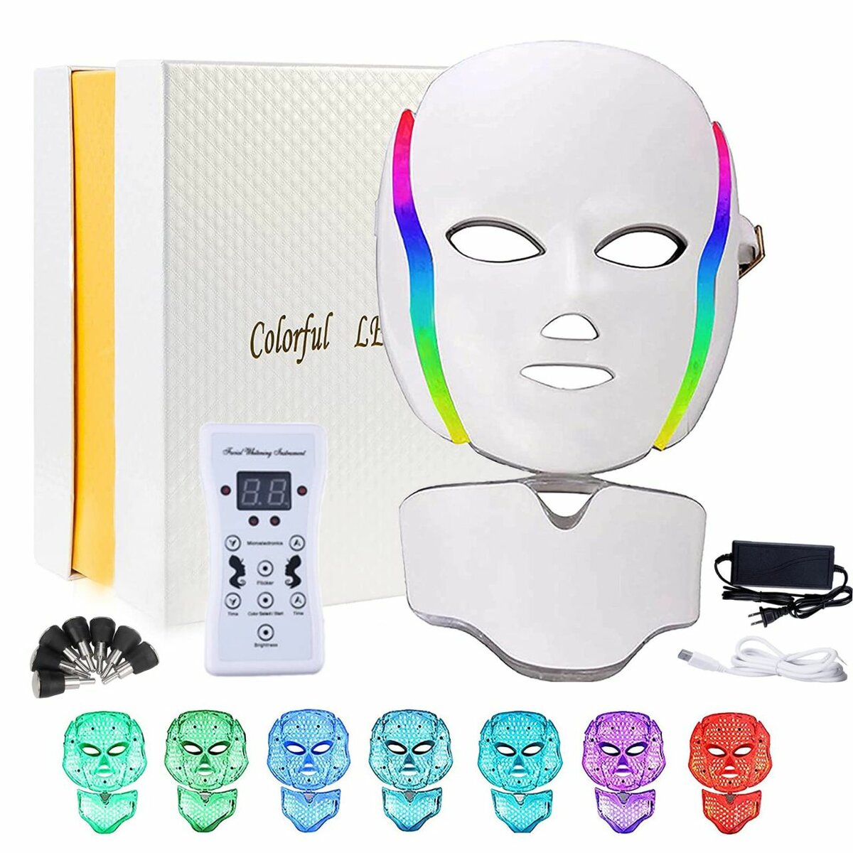Masque led de beauté