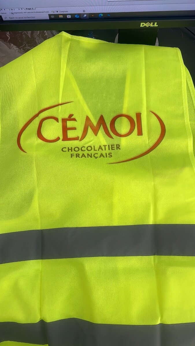 Gilet de sécurité haute visibilité jaune