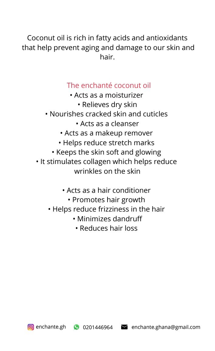 Enchanté coconut oil (500ml)