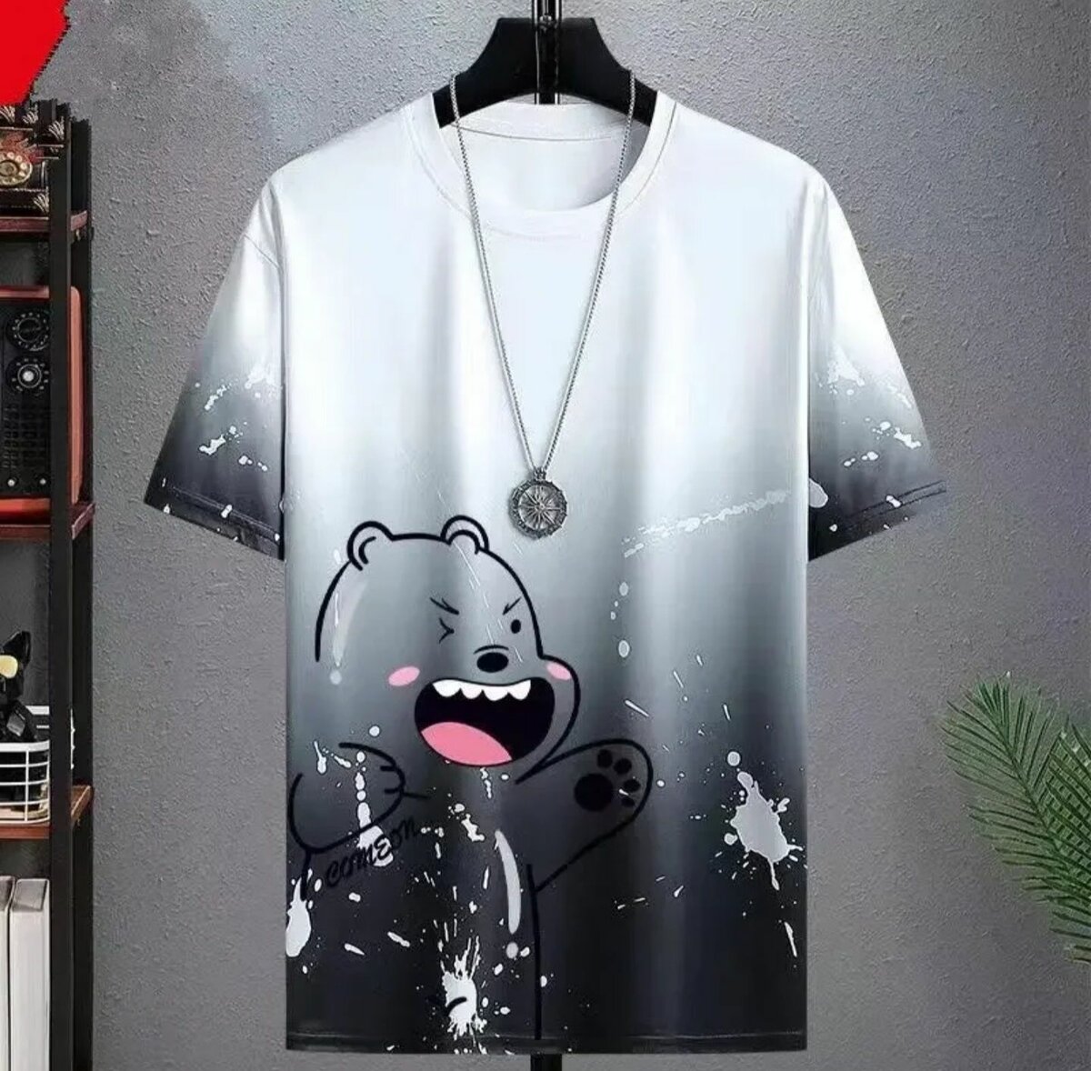 Bear print Tshirt for men