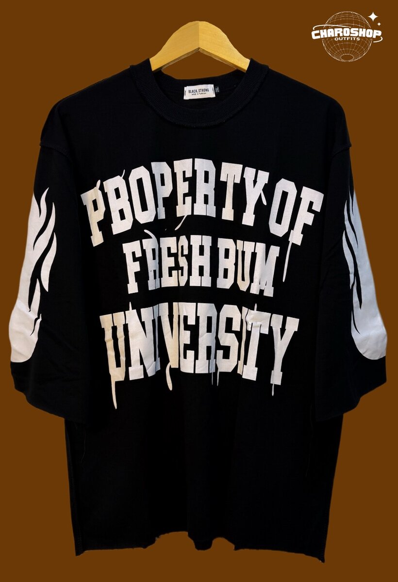 T-shirt oversize université