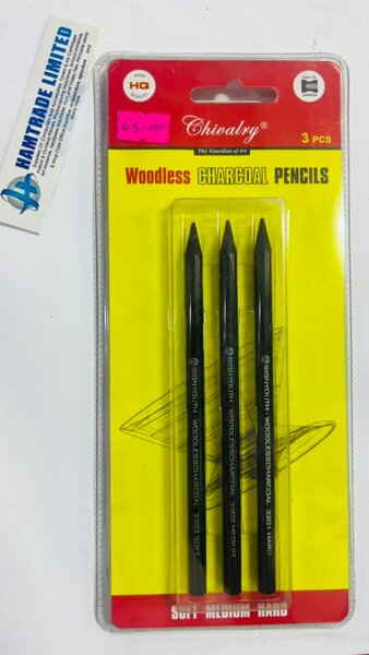 Woodless CHARCOAL PENCILS 3 pcs