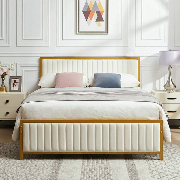 Iron double bed with poshish