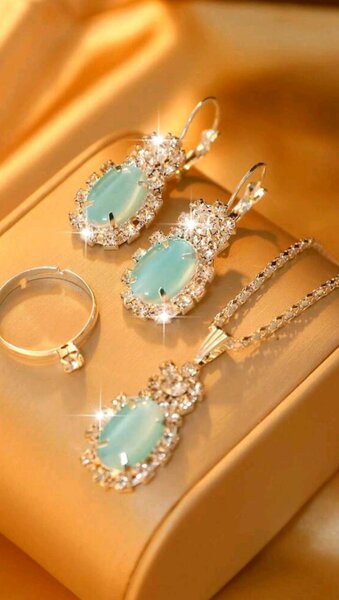 Parure Bijoux Cristal Élegant