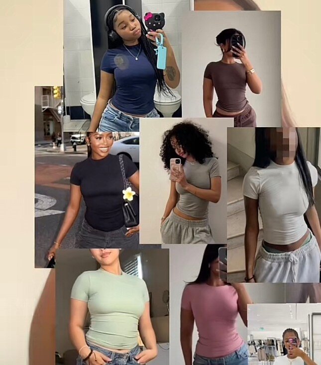 T-shirt moulant tendance