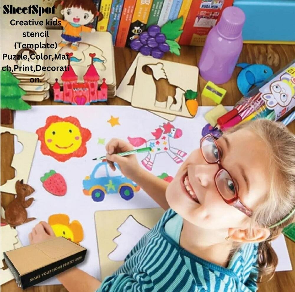 Wooden stencil  pack of 50