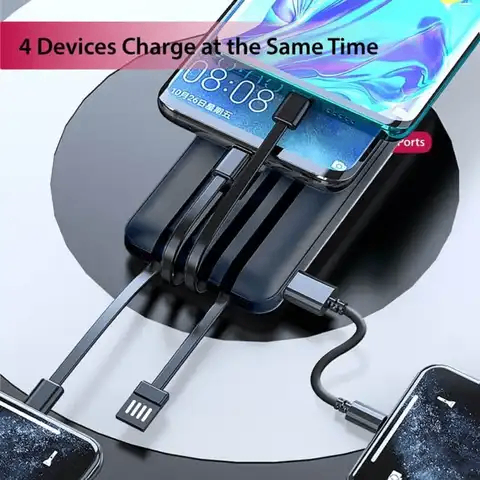 Chargeur Portable 4-en-1 avec Affichage LED