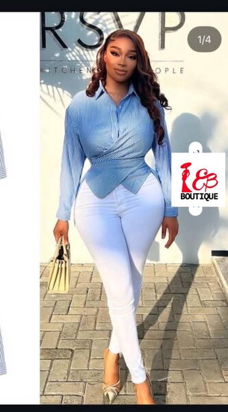 Blouse ajustée à rayures