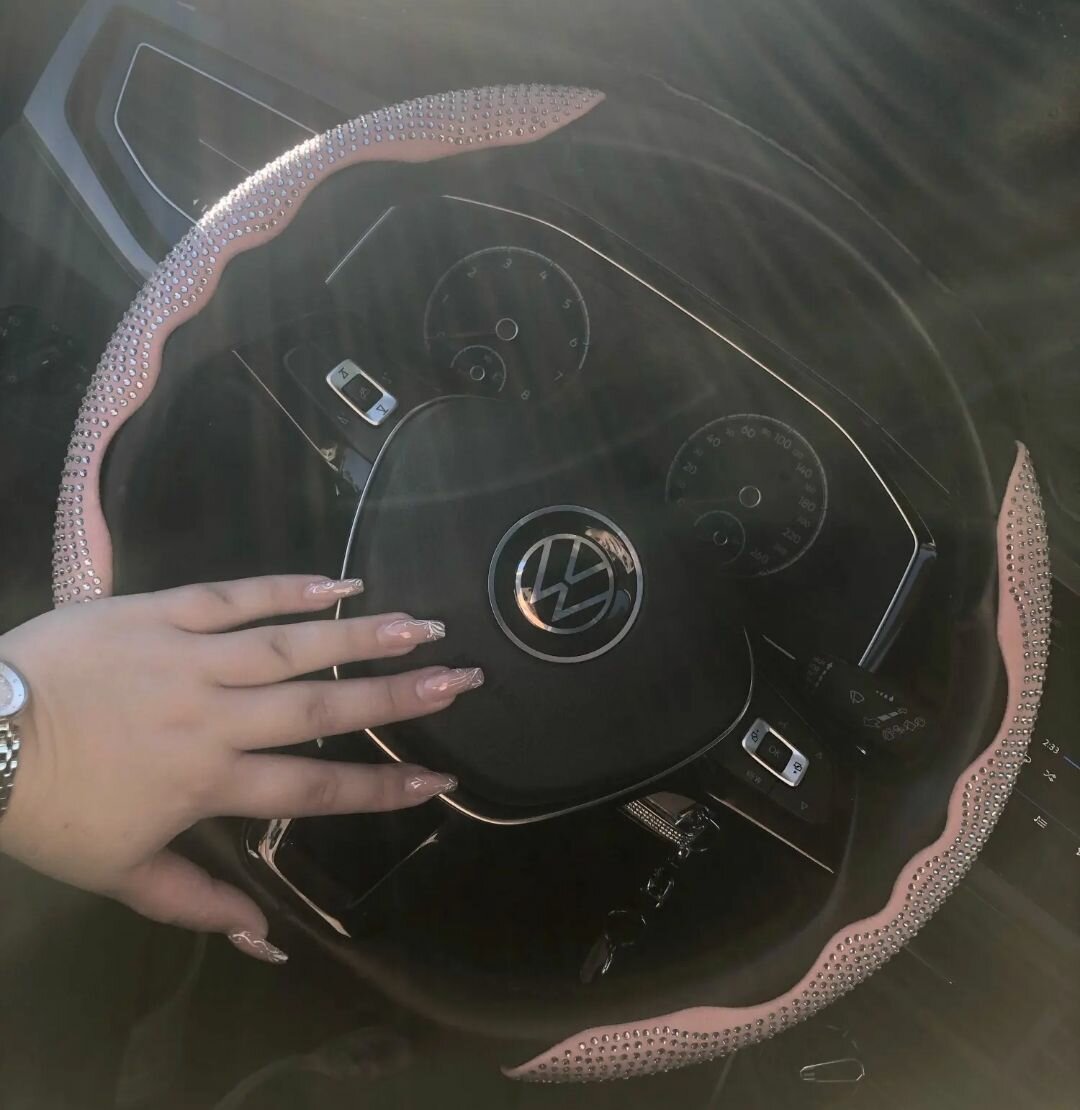 Housse de volant en strass