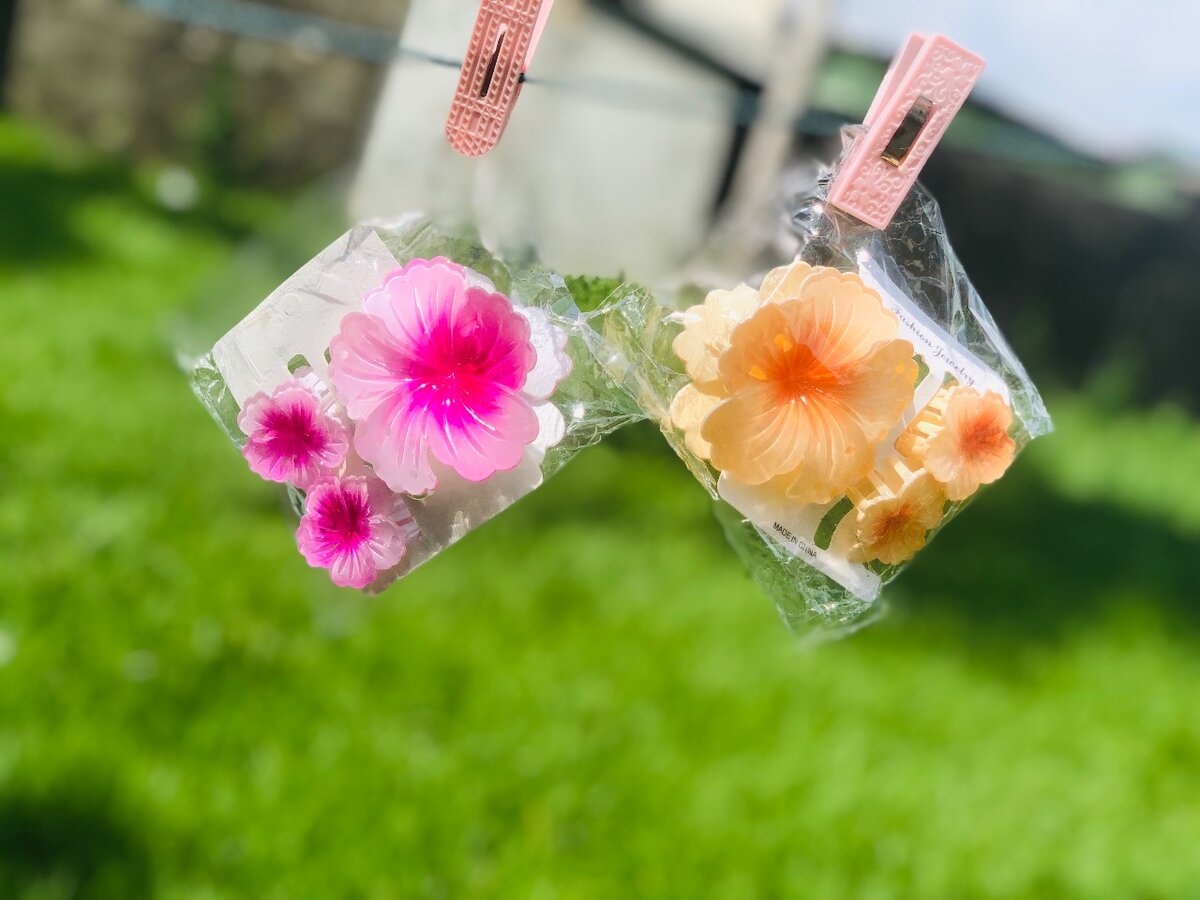 Pince Cheveux Fleur Colorée