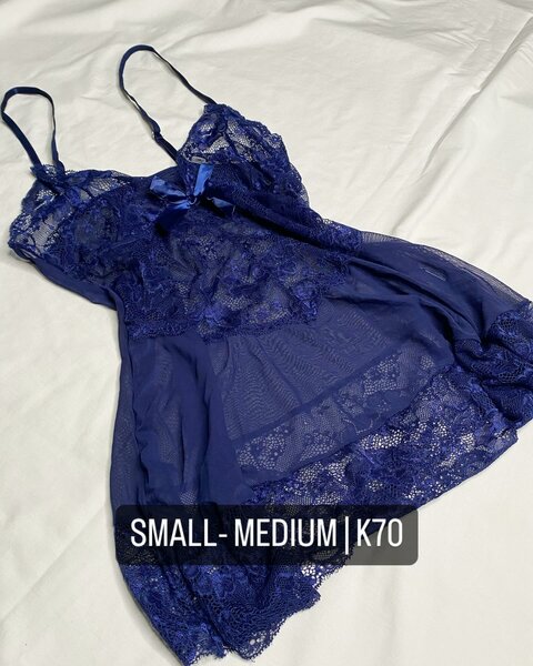 Beautiful Women's Pajama Dress blue