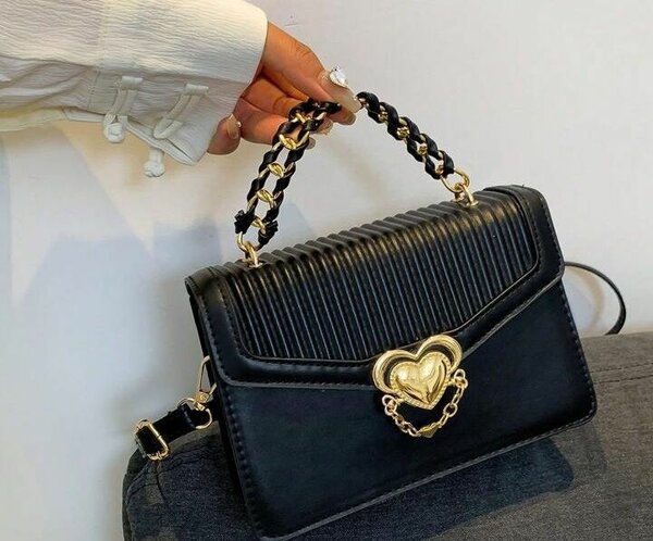 Heart - Lock Flap Handbag