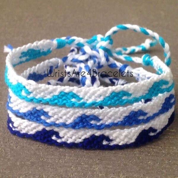 Bracelet en corde tissée