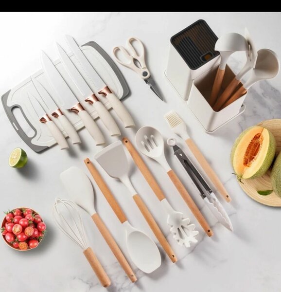 19 pcs silicone kitchen ware set