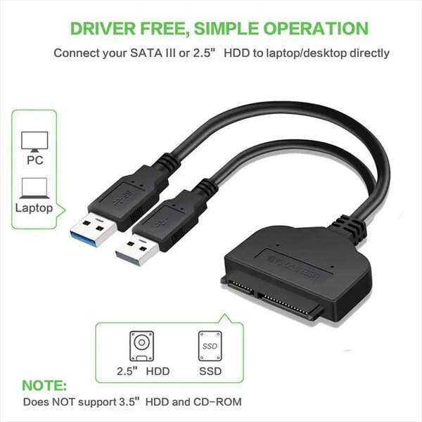 Adaptateur USB vers SATA 2.5"