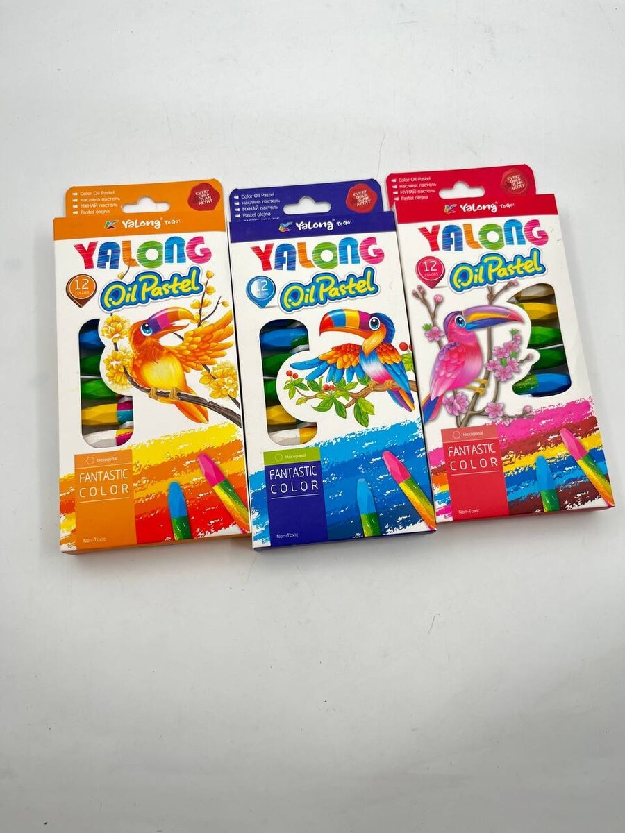 Pastels à l'huile brillants