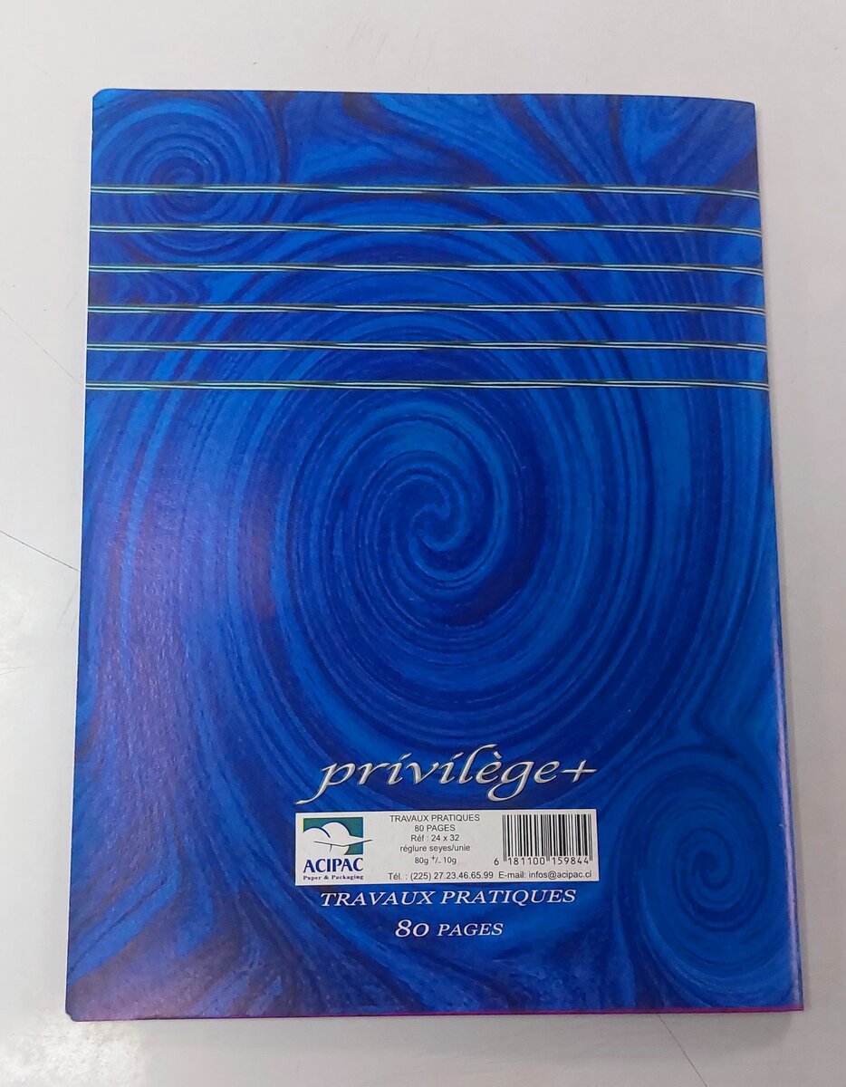 Cahier Privilège Tp 80 Pages