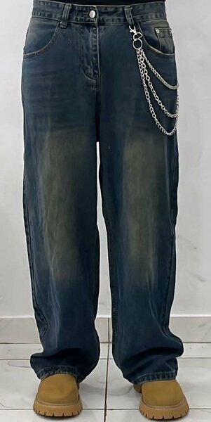 Jeans larges homme rétro