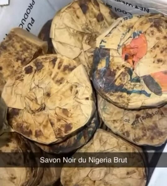 Savon Noir Nigérian Brut 100% Naturel