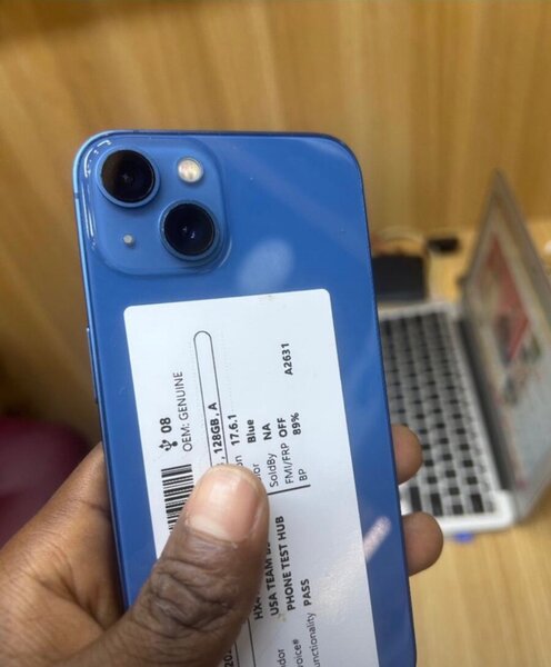 Smartphone moderne bleu