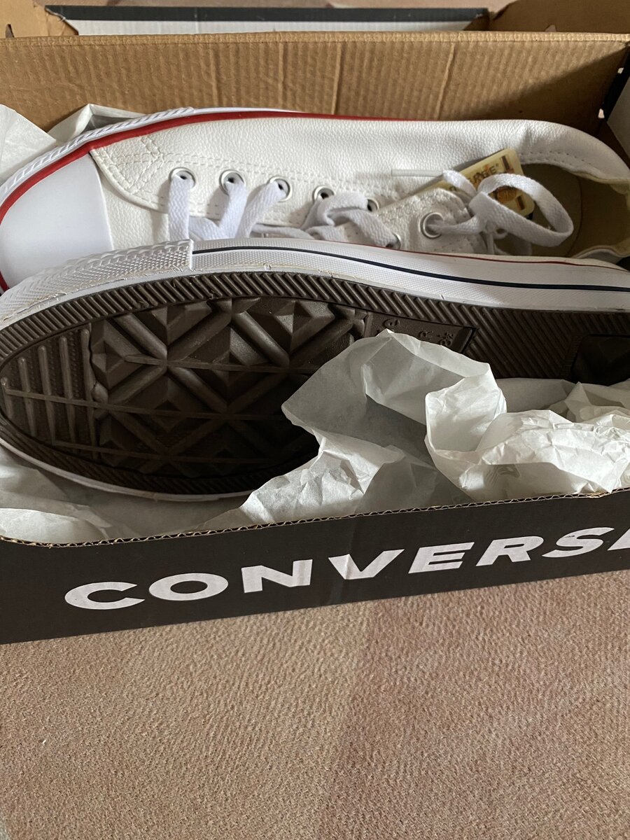 LEATHER h WHITE ALL STAR CONVERSE