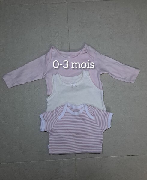 Lot de Bodies Bébé 0-18 Mois