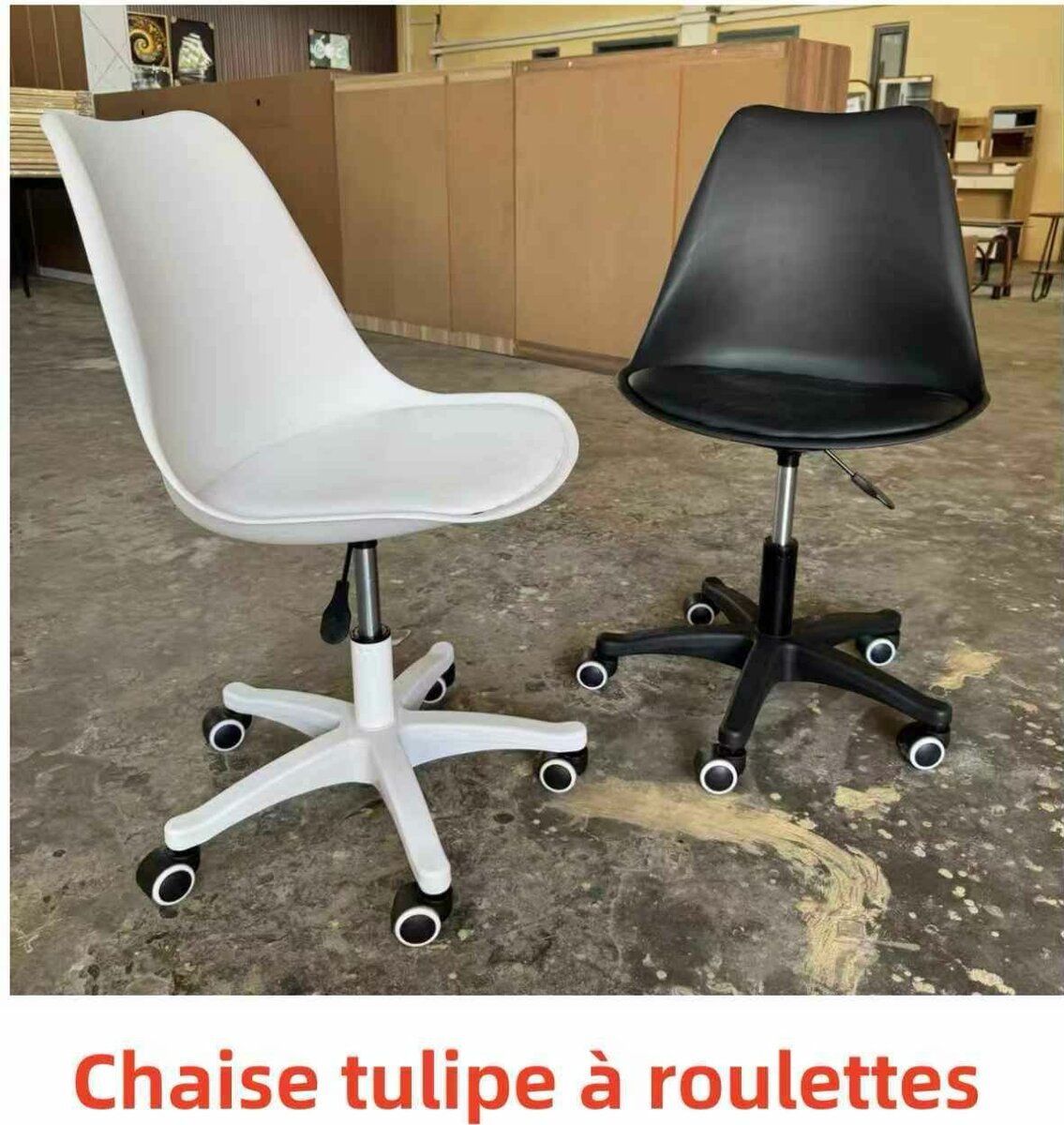 Chaise scandinave roulette