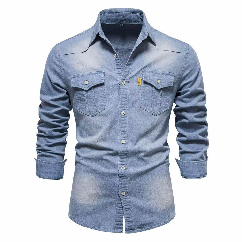 Chemise Jeans Manches Longues