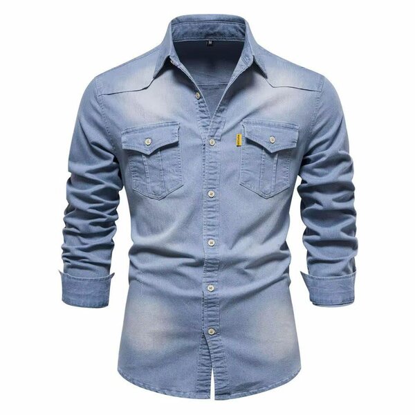 Chemise Jeans Manches Longues