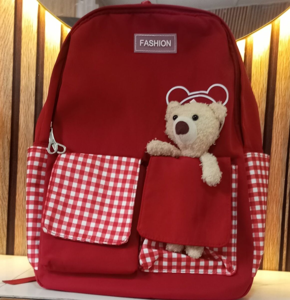 Sac à dos enfant avec peluche