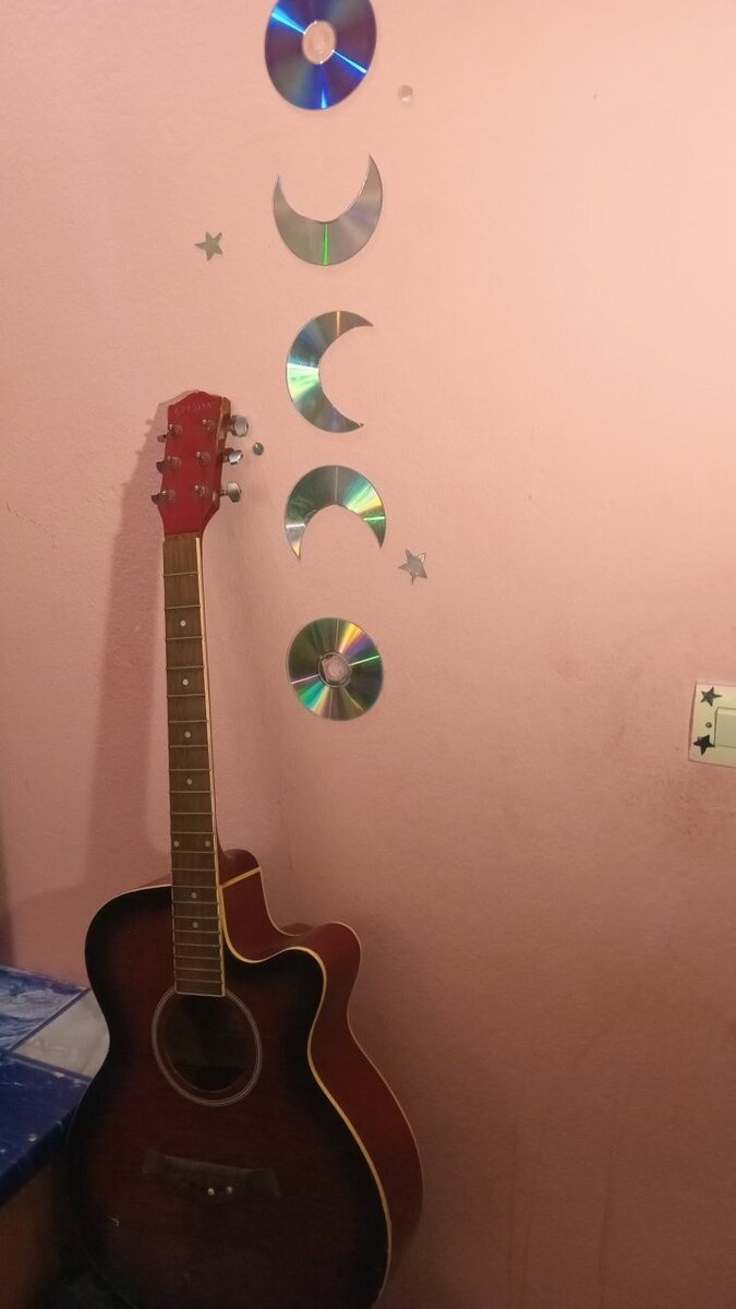 Guitare acoustique élégante