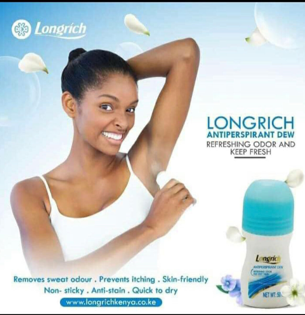 Longrich Déodorant Antitranspirant Femme