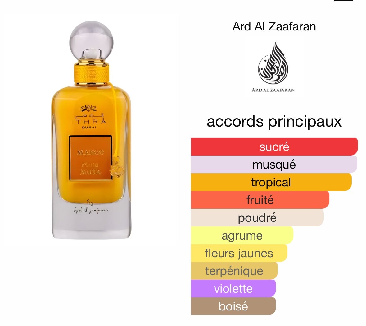 Parfum Mango Musc Ard Al Zaafaran