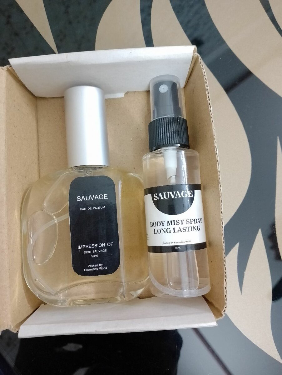 Sauvage perfume with body mist 50ml for men long lasting