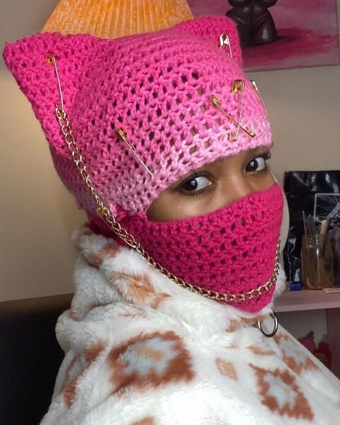 Bonnets crochet colorés