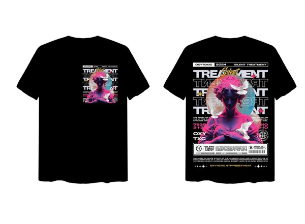 T-shirt graphique moderne