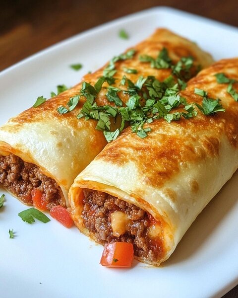 Crêpes farcies à la viande