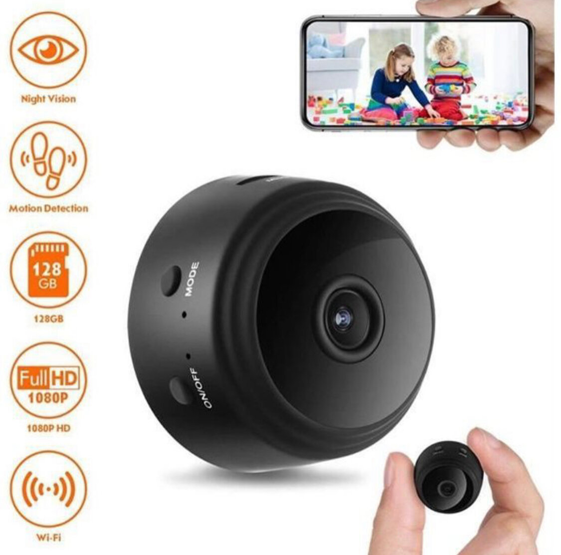 Caméra IP A9 HD 1080P WiFi