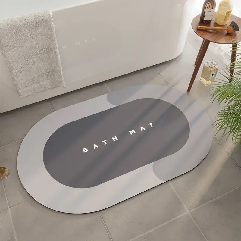 Water absorbable bath mat