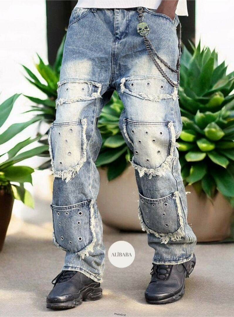 Jeans décontractés punk