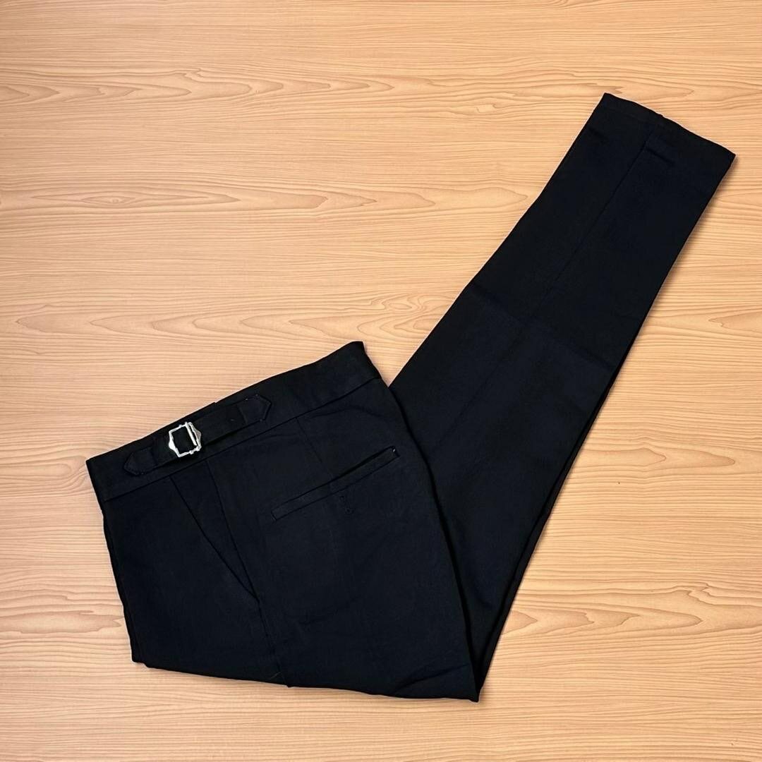 Gabardine material trousers