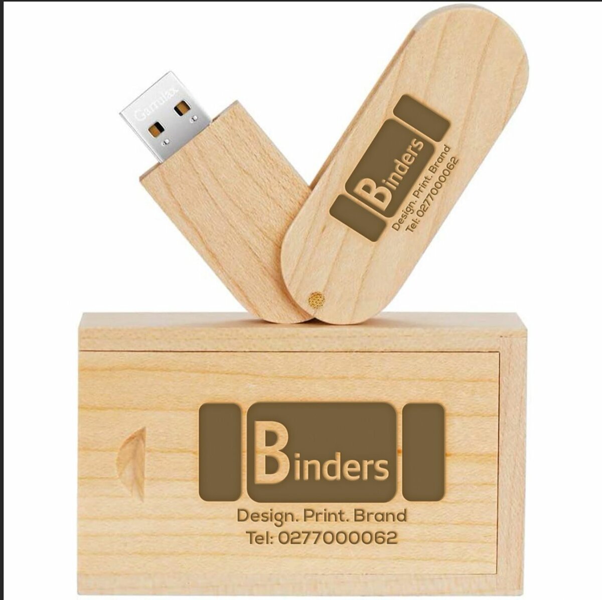 Bamboo Pendrive with Case