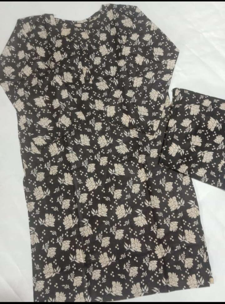 2 pcs lawn stitched suit