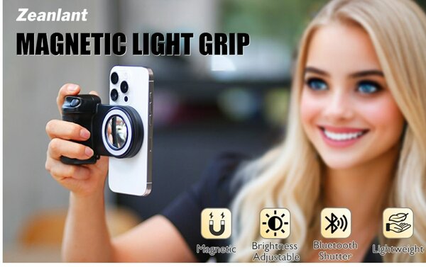 Support Magnétique Selfie LED