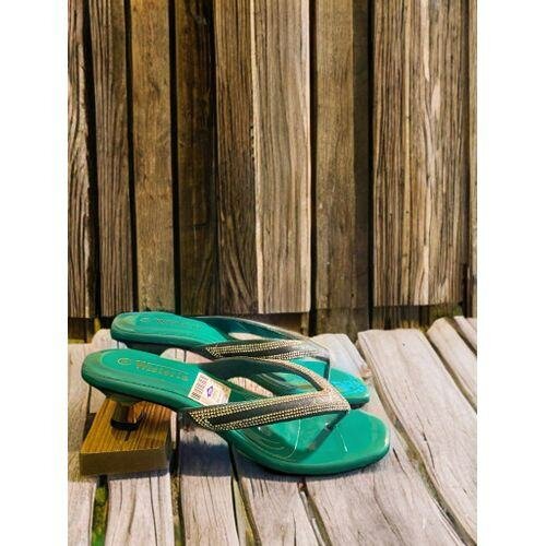wisteria Beautiful Green Heeled Sandals