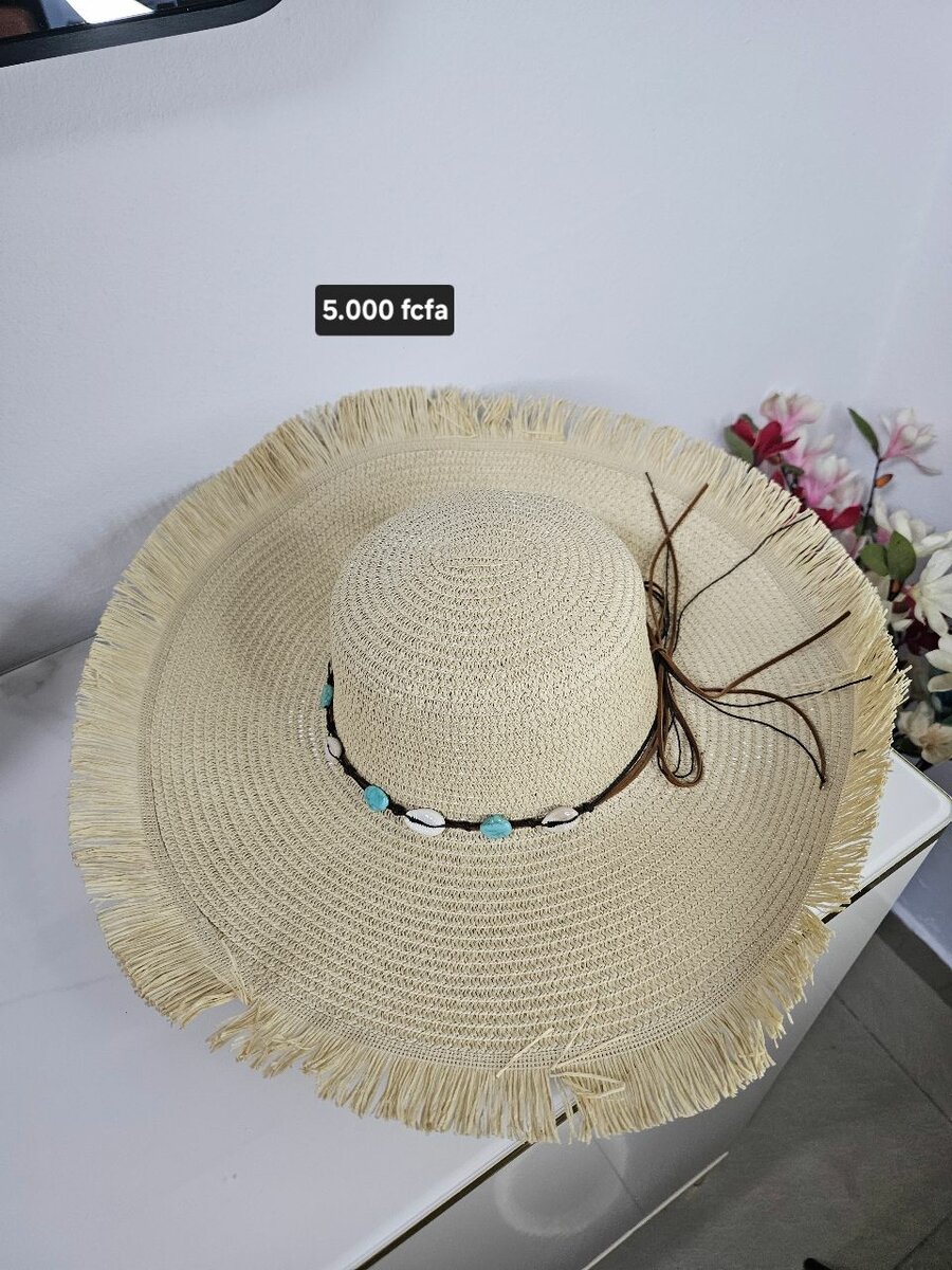 Chapeau de paille élégant été